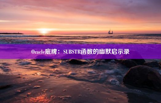 Oracle底牌：SUBSTR函数的幽默启示录