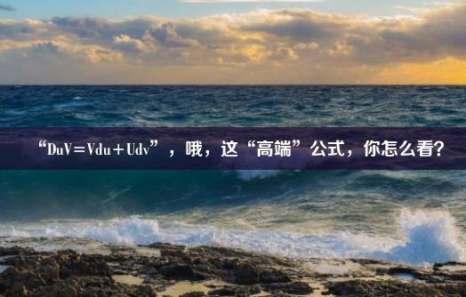 “DuV=Vdu+Udv”，哦，这“高端”公式，你怎么看？