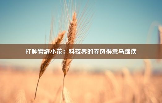 打肿臂缝小花：科技界的春风得意马蹄疾